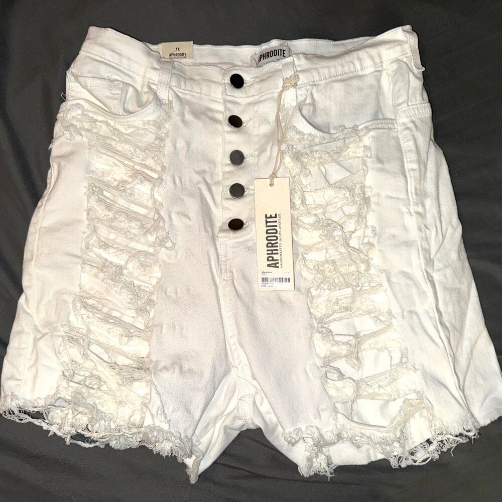 Distressed Jean Shorts NWT